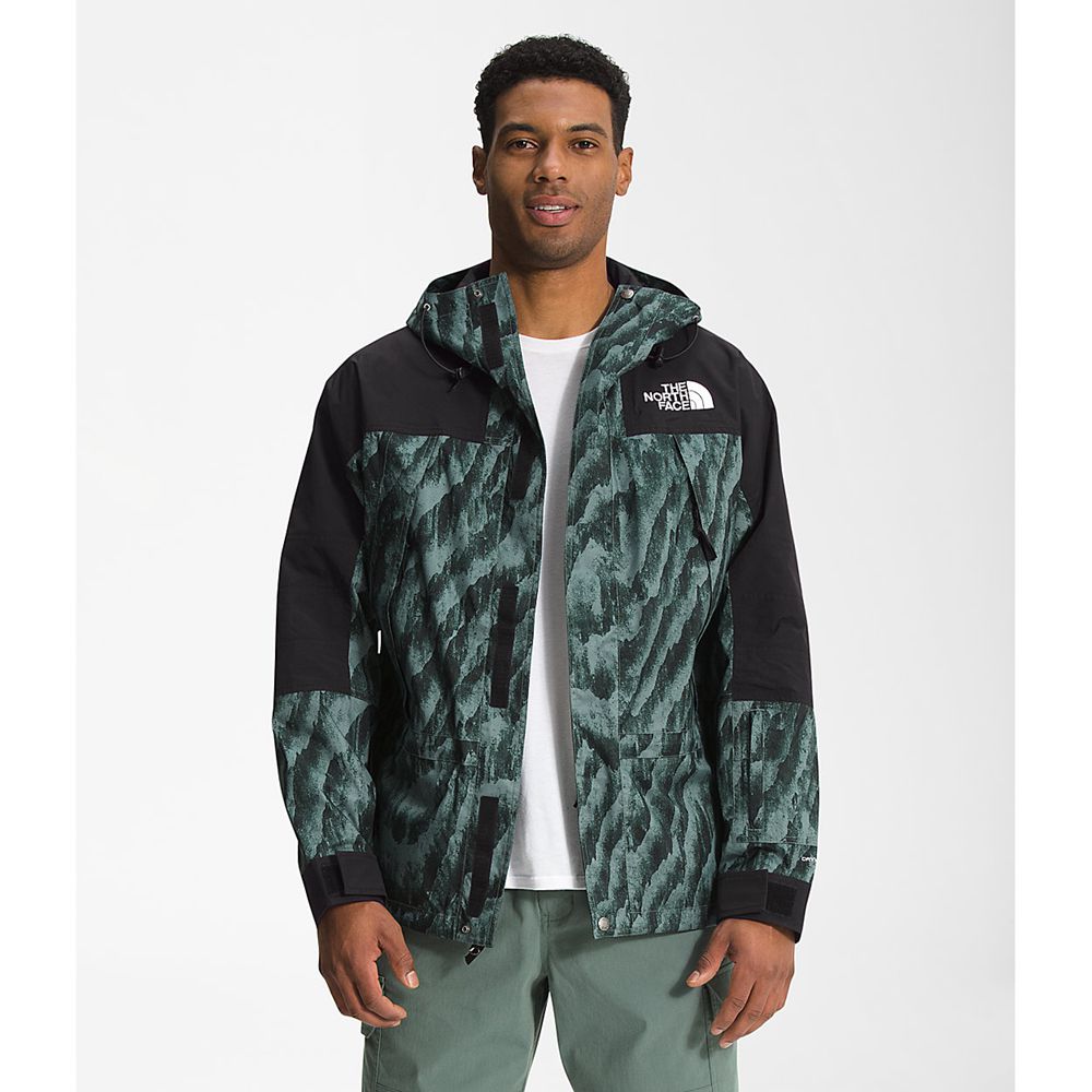 The North Face Rain Jacket Mens Australia - The North Face Printed K2rm Dryvent™ Green Dryvent (PIA-